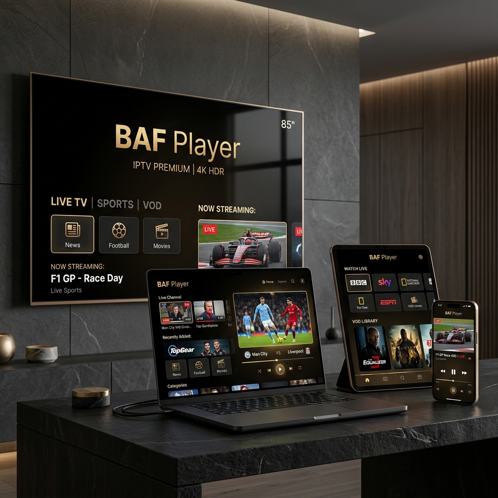 BAF Player Multi-Device Mockup